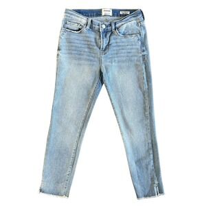 Kensie The Effortless Skinny Ankle Jeans Vintage Lux Frayed Hem Womens Size 4 27